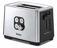 TEFAL TT420D tosteris Equinox,  900W, melns / nerūsējošā tērauda